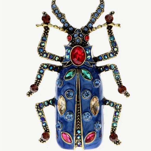 💥 Stunning & gorgeous & colorful scarab beetle brooch 💥 - Picture 2 of 6